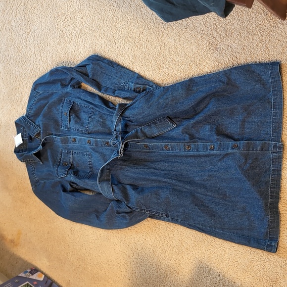 JCrew Classic Chambray Denim Dress NWT - Picture 3 of 5